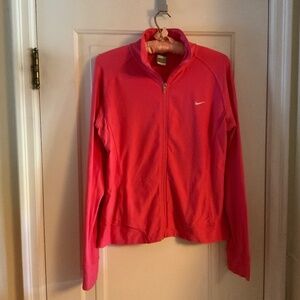 NIKE Dri-Fit Long Sleeve Full Zip Jacket,  Medium